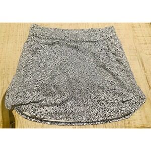 Nike Dri-FIT‎ Women's Running Skirt Small Black White Printed Athletic